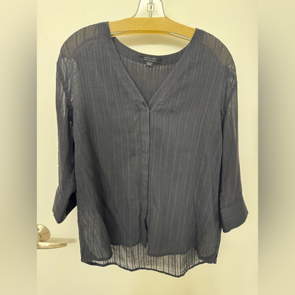All Saints Women's Black Wairyn Shirt